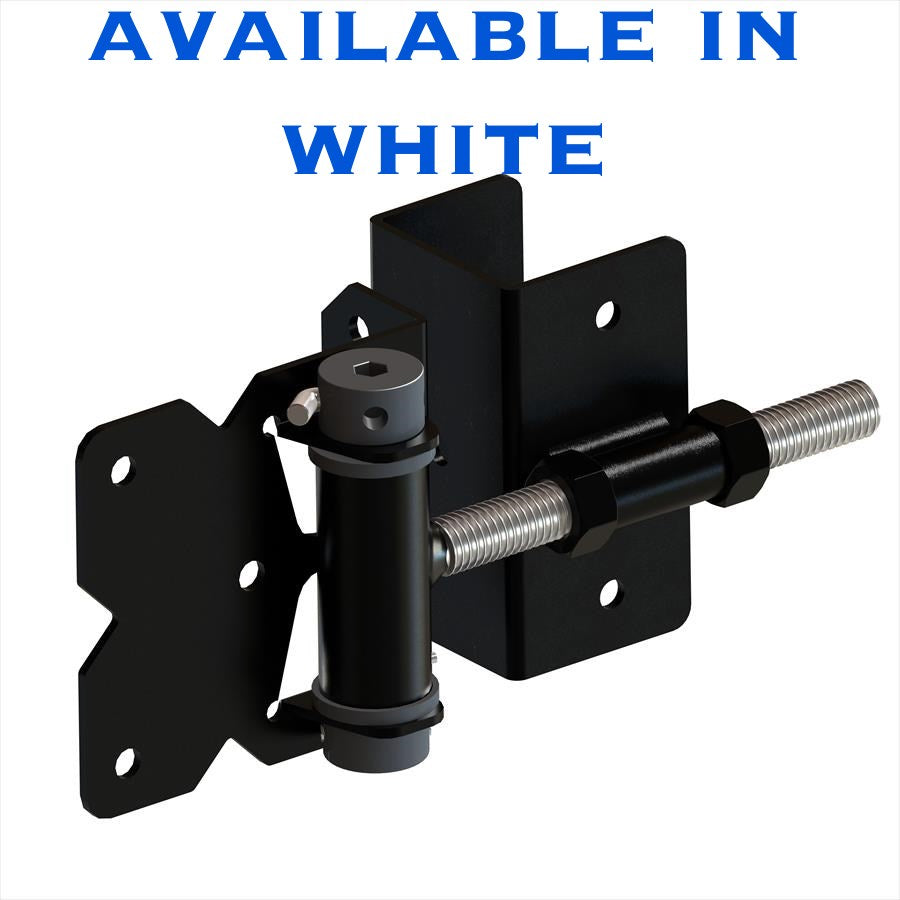 WRAP AROUND SPRING HINGE fits 2" FRAME - SELF-CLOSING - STAINLESS STEEL - WHITE