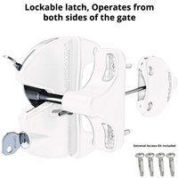 Thumbnail for D&D LOKKLATCH - GRAVITY LATCH with EXTERNAL ACCESS KIT - WHITE