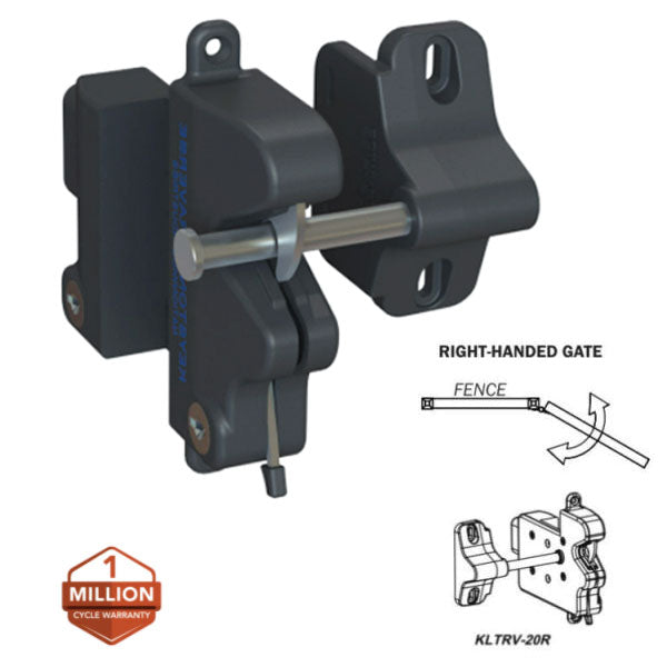 NW KEYSTONE TRAVERSE LATCH - RIGHT HAND - BLACK