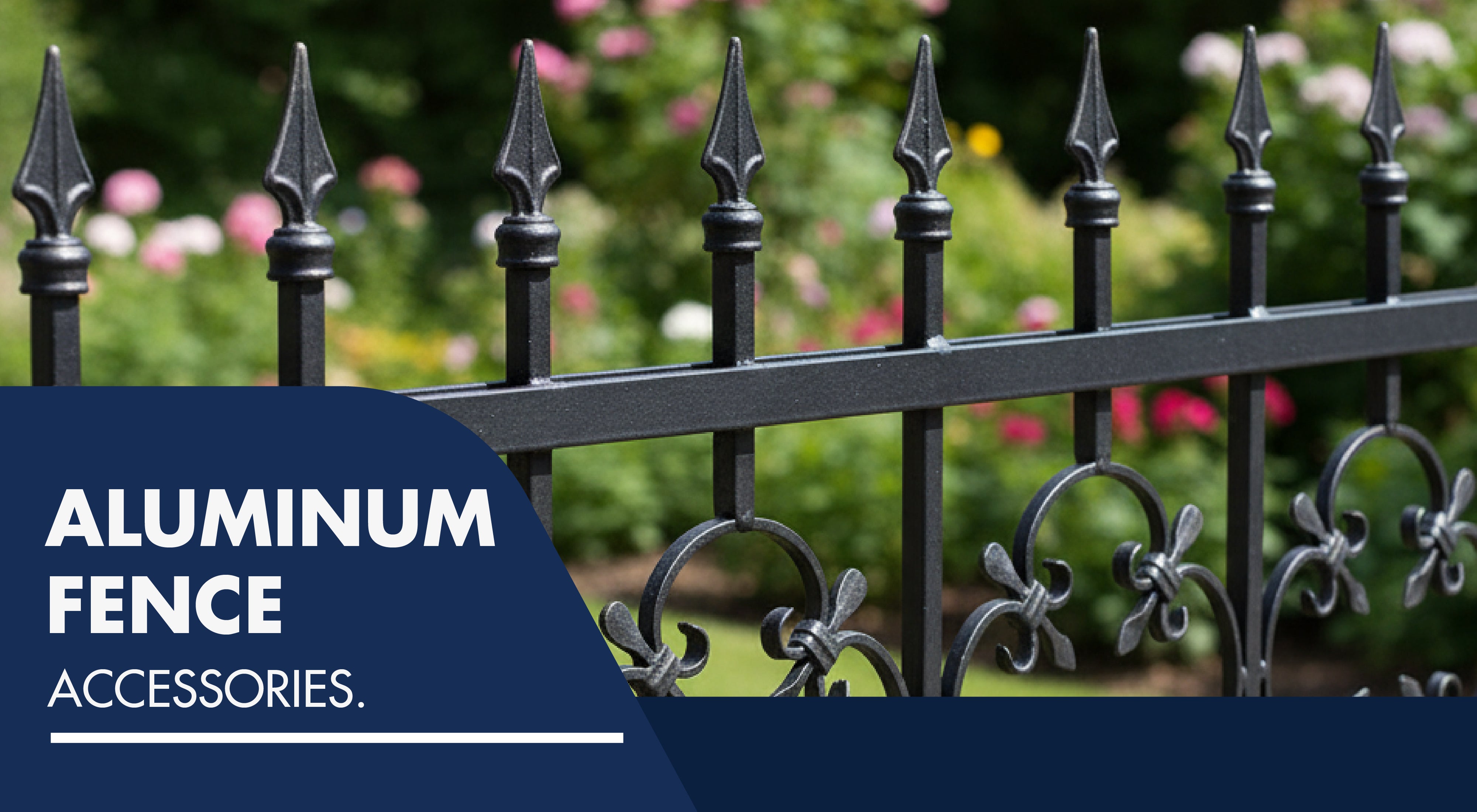 Aluminum fence accessories that increase curb appeal