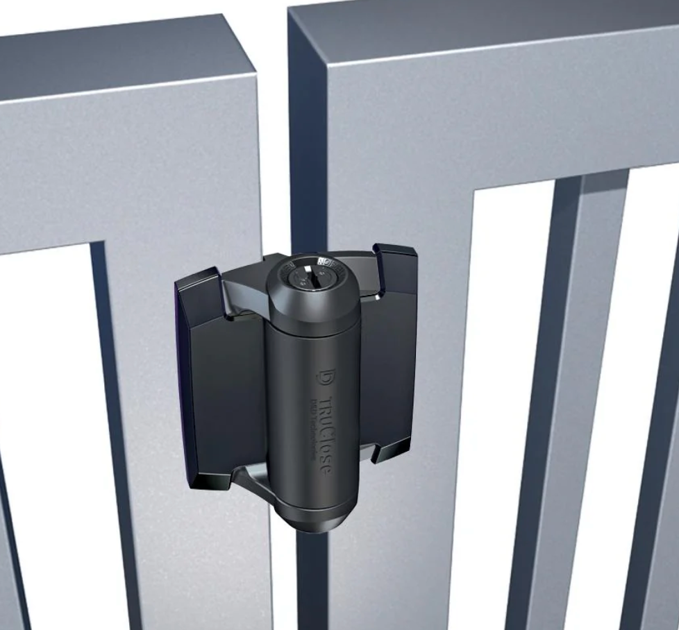 D&D 3-3/4" TRUCLOSE HINGE w/ LEGS - BLACK (PAIR)