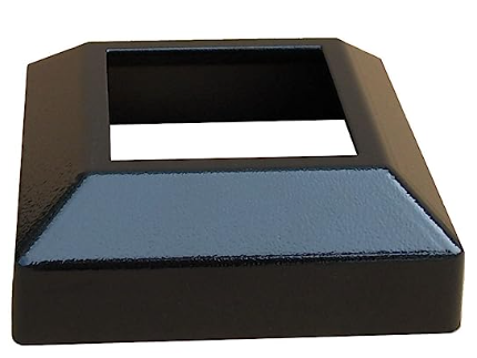 2"  2-PIECE COVER SHOE - LOW PROFILE - DIE CAST - BLACK