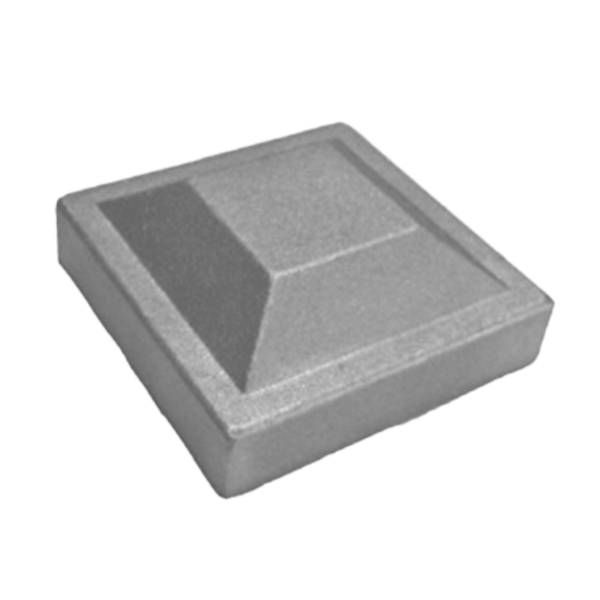 3" FLAT TOP POST CAP - DIE CAST - ALUM