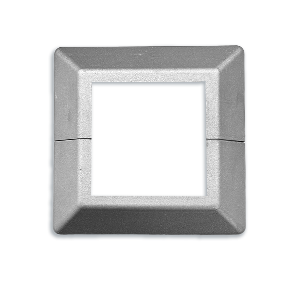 3" 2-PIECE COVER SHOE - TALL PROFILE - DIE CAST - ALUM