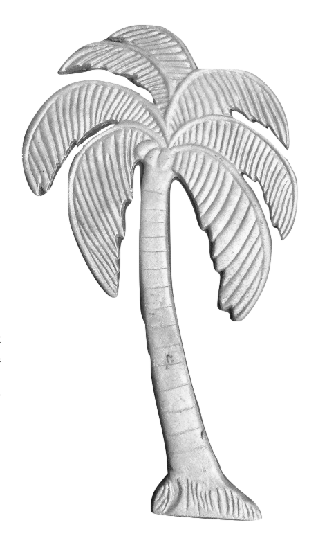 14" PALM TREE - DOUBLE FACE