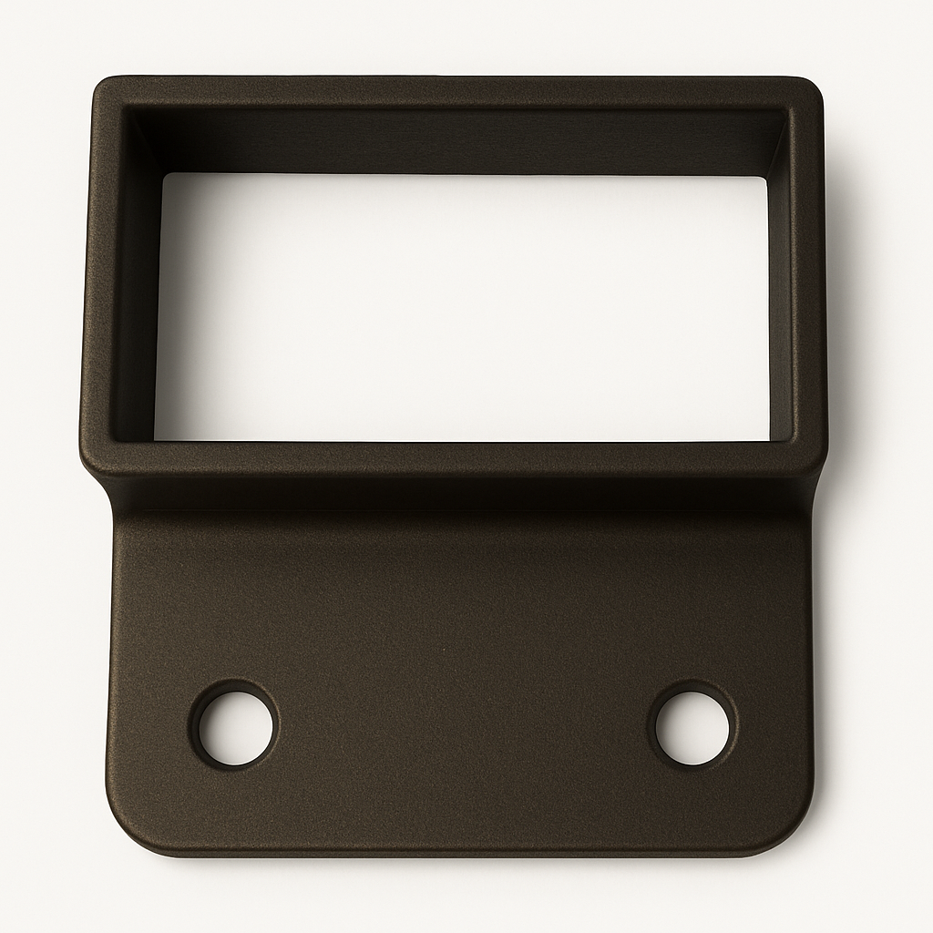 WALL MOUNT - FITS 2" X 1" - 1-EAR - DIE CAST - BRONZE