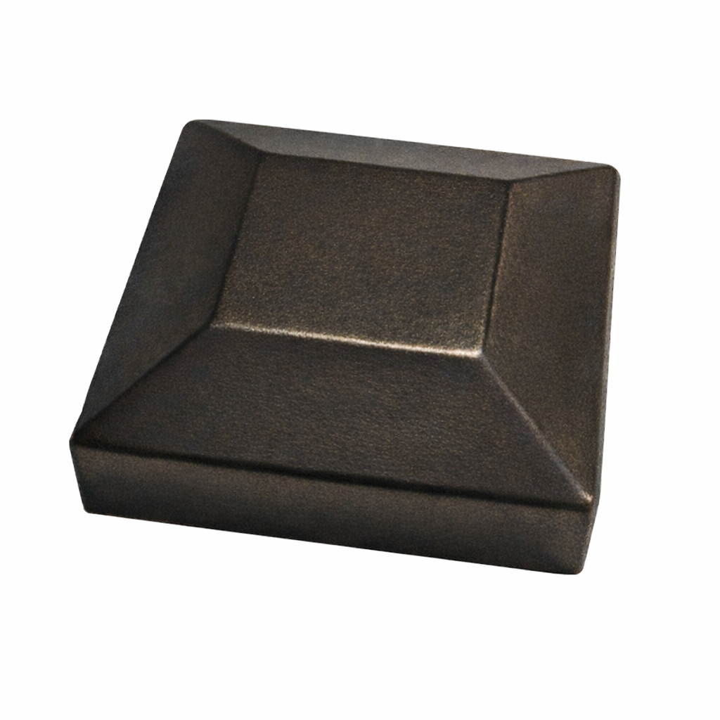 2" FLAT TOP POST CAP - DIE CAST - BRONZE