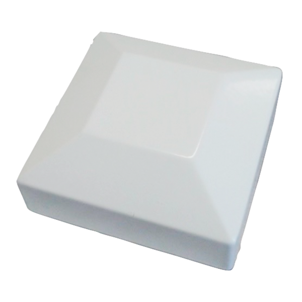 2" FLAT TOP POST CAP - DIE CAST - WHITE