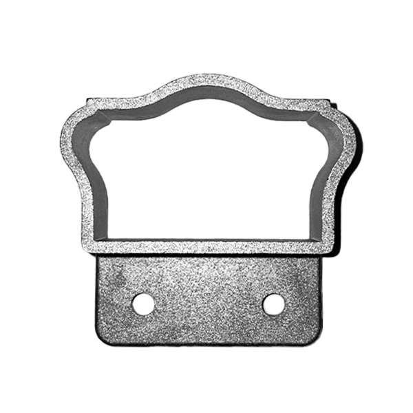 DIXIE CAP WALL MOUNT - FITS 2-5/8" X 1-1/2" - DIE CAST - ALUM