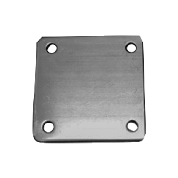 4" BASE PLATE WITH HOLES - ALUM