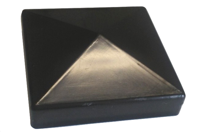 3" PYRAMID POST CAP - PLASTIC - BRONZE