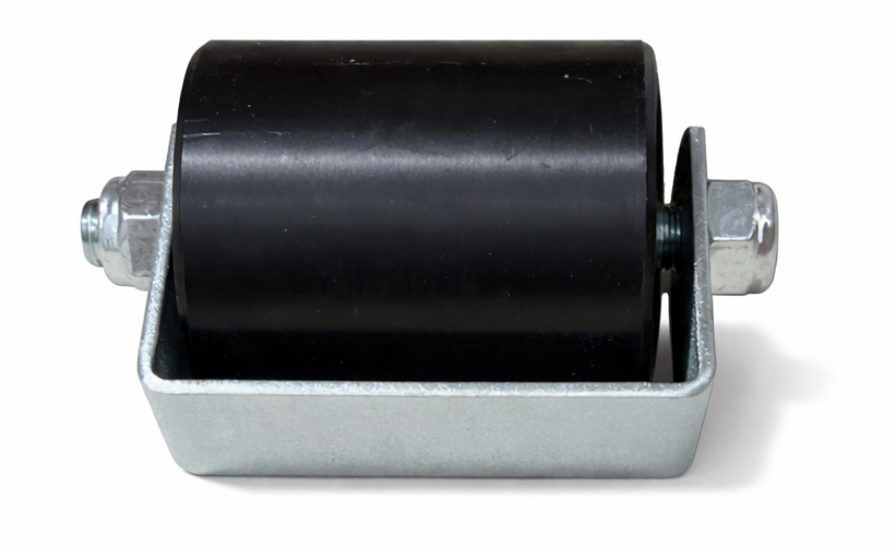 3" GUIDE ROLLER with GALV BRACKET - BLACK