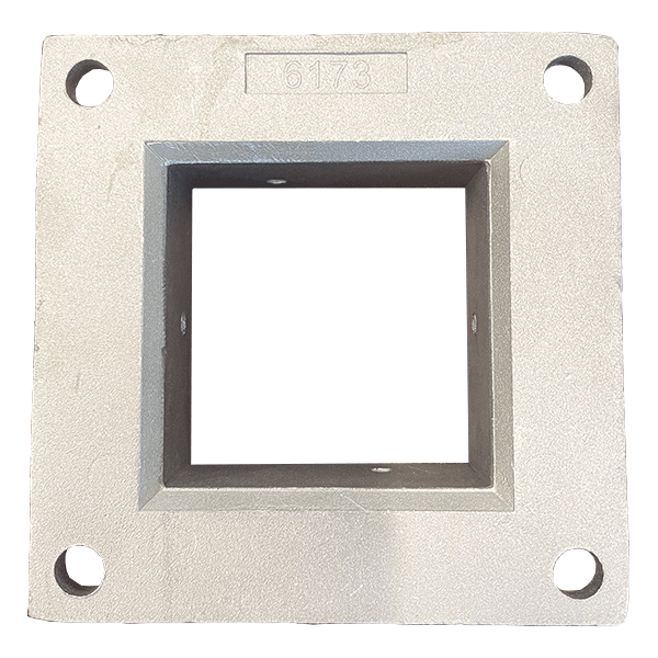 3" SHOE - HEAVY DUTY - FLANGED - WITH SCREW HOLES - DIE CAST - ALUM