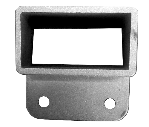 WALL MOUNT - FITS 2" X 1" - 1-EAR - DIE CAST - ALUM