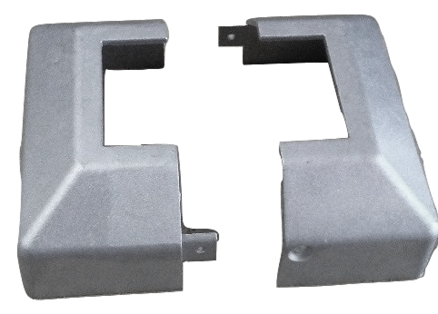 2" 2-PIECE COVER SHOE - TALL PROFILE - DIE CAST - ALUM