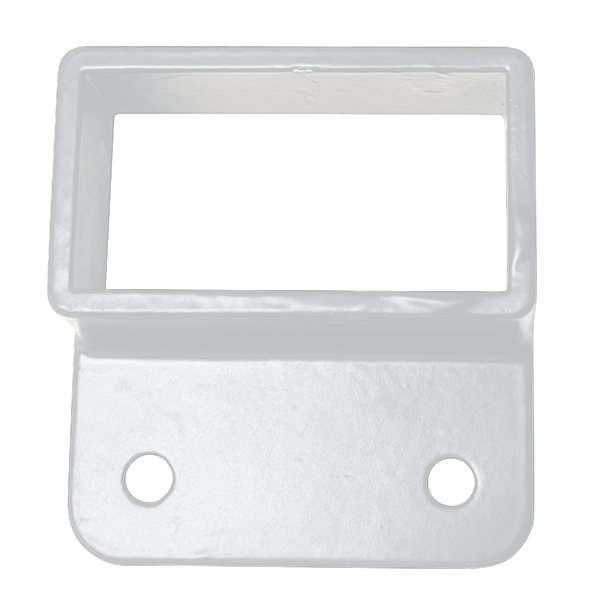 WALL MOUNT - FITS 2" X 1" - 1-EAR - DIE CAST - WHITE