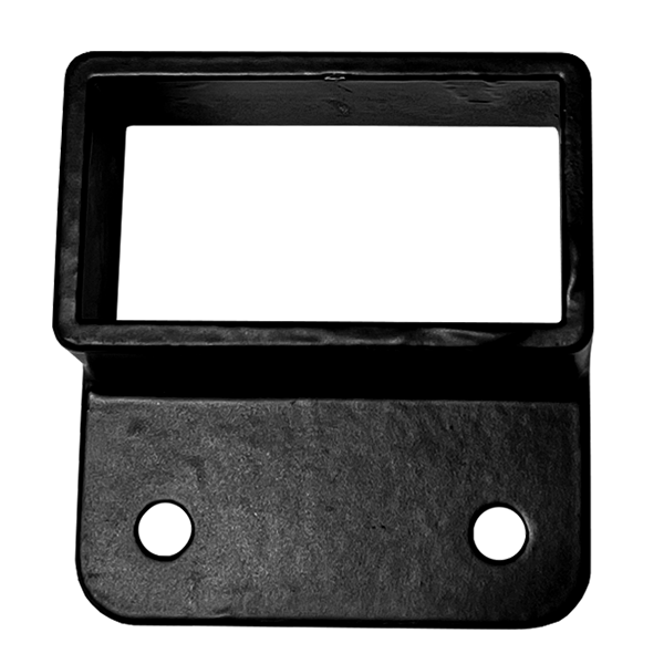 WALL MOUNT - FITS 2" X 1" - 1 EAR - DIE CAST - BLACK