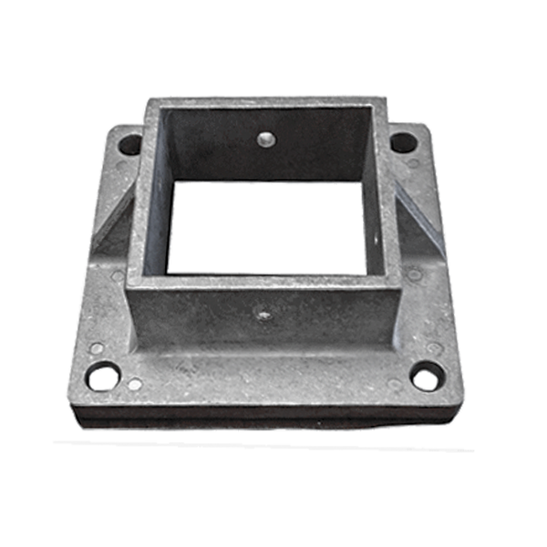 3" SHOE - HEAVY DUTY - FLANGED - WITH SCREW HOLES - DIE CAST - ALUM