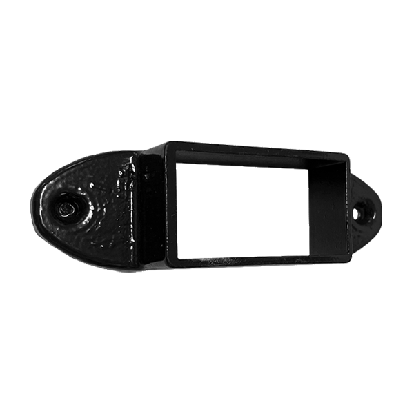 WALL MOUNT - FITS 2" X 1" - 2-EAR - BLACK