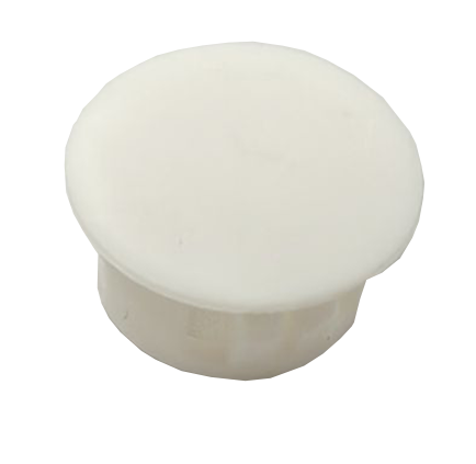 5/8" BUTTON PLUG - PLASTIC - WHITE