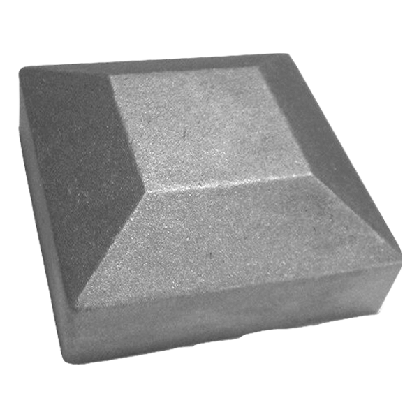 2-1/2" FLAT TOP CAP - DIE CAST - ALUM