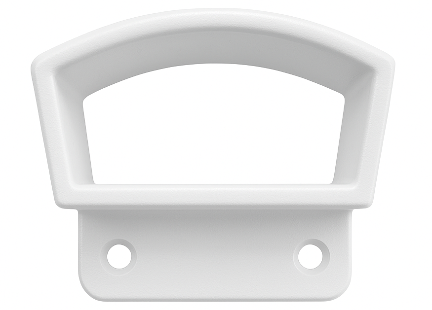 HR10 TOP WALL MOUNT - ALUM - WHITE