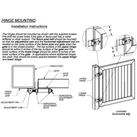 Thumbnail for STAINLESS STEEL SPRING HINGE - BLACK (PAIR)