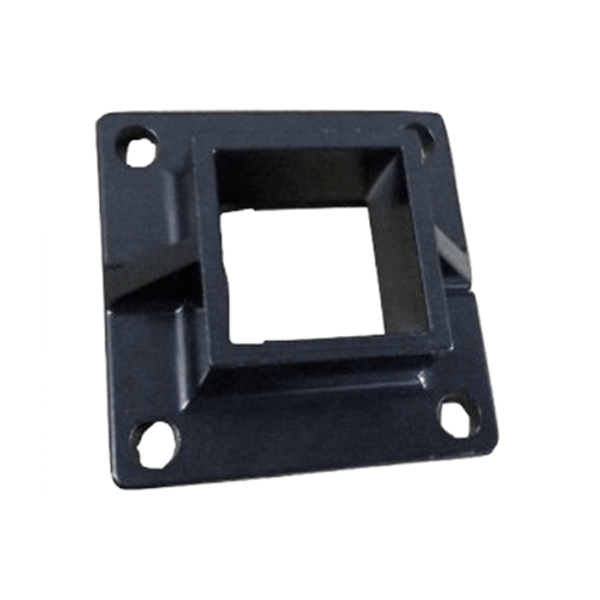2" SQ SHOE - HEAVY DUTY - FLANGED - DIE CAST - BLACK