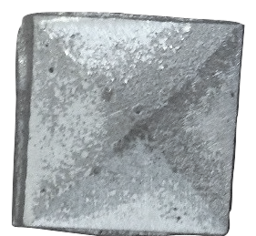 BUTTON - 1" SQ PYRAMID - ALUM