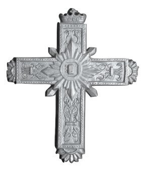 H 16-1/2" W 14-1/2" CROSS - SINGLE FACE
